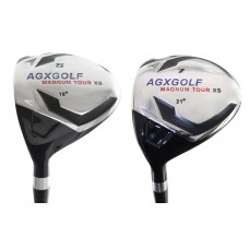 AGXGOLF Ladies Left Hand Edition, Magnum XS #5 & #7 FAIRWAY WOOD (18 & 21 Degree) w/Free Head Cover: Available in - ALL SIZES. Additional Fairway Wood Options! 